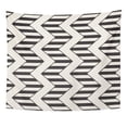 thumbnail image 1 of UFAEZU Black Zigzag Line Pattern Abstract Stylish Geometric Monochrome Lattice Chevron Flat Wall Art Hanging Tapestry Home Decor for Living Room Bedroom Dorm 51x60 inch, 1 of 2