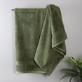 thumbnail image 4 of Superior Egyptian Cotton Absorbent Forest Green Bath Towel Set of 2, 4 of 15