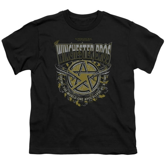 Supernatural - Winchester Bros - Youth Short Sleeve Shirt - Medium