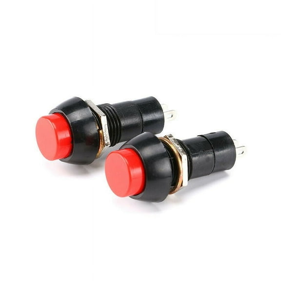10x Red Push Button Switch Latching Bolt-On ON/OFF Car DC 12V/5A AC 125V/3A 250V