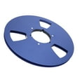 thumbnail image 1 of Empty Tape Reel, 1/4 10 Inch Recording Tape Reel, Universal Take Up Reel, 3 Holes Open Reel Audio Takeup Reel, Aluminum Alloy Replacement Empty Reel Sound Tape for Recording, 1 of 8