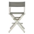 thumbnail image 2 of Casual Home 24" Director's Chair White Frame with Grey Canvas, Counter Height, 2 of 5