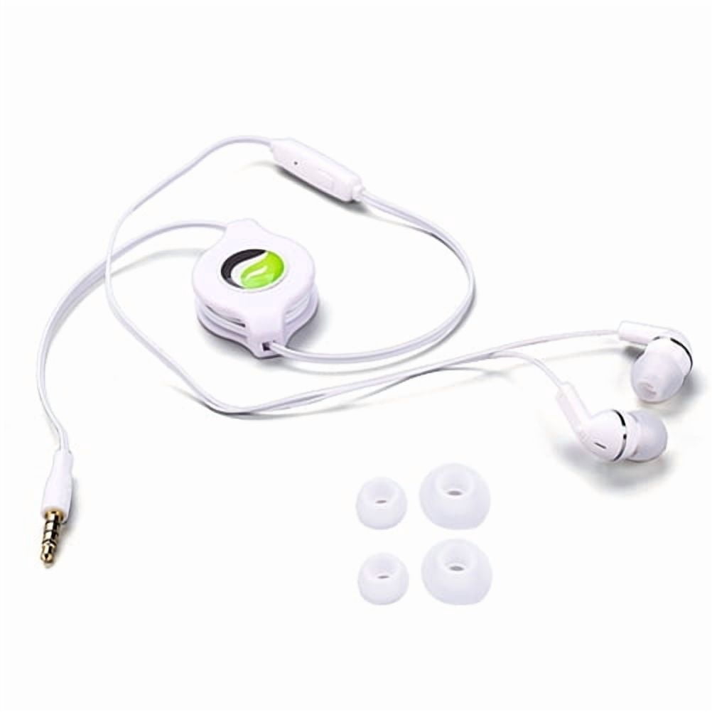 Headphones Retractable Earphones for Motorola Moto G Play (2024) - Hands-free Headset 3.5mm w Mic Earbuds Earpieces Microphone Z9D for Moto G Play (2024)