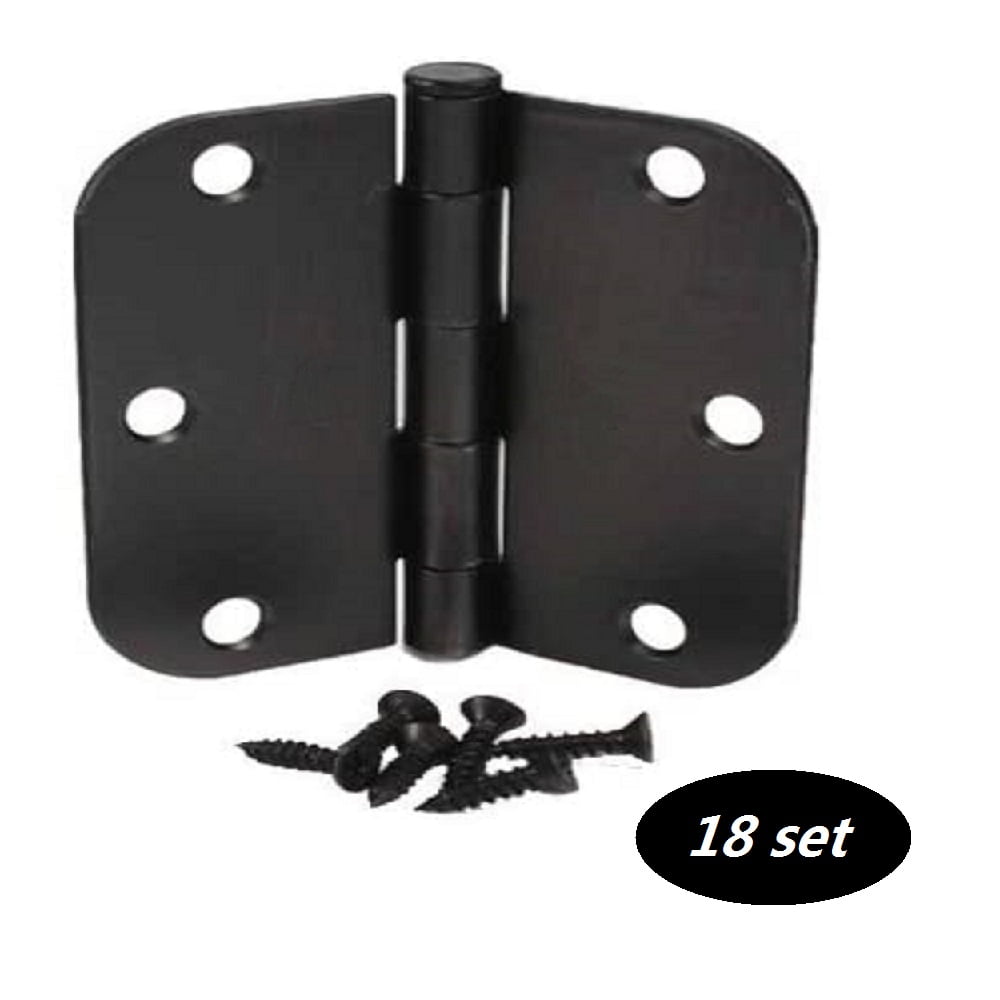 18Pcs 3.5"x3.5" Bronze Oil Immersion Door Hinges, Thickness 2.2mm