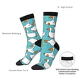 thumbnail image 2 of Yiaed Cartoon Funny Goose Print Great elasticity Crew Socks Sports socks for Men and Women, 2 of 5