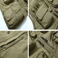 thumbnail image 7 of HOTIAN Fishing Vest Jcket for Men and Women Quick-Dry Outdoor Cargo Utility Vests with Multi-Pocket for Travel Work Photography Khaki XXXL, 7 of 7