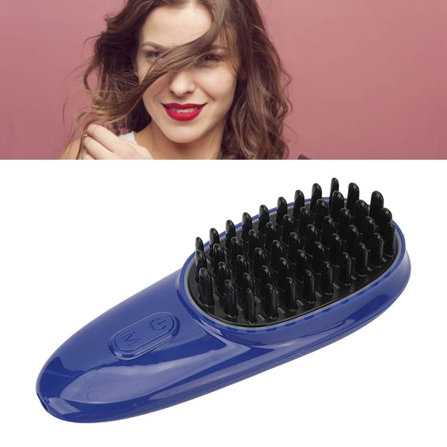Cepillo Masajeador Eléctrico Para El Cuero Cabelludo, Cepillo De Masaje Para El Cabello Con Vibración LED Rojo Y Azul Que Promueve El Crecimiento Del Cabello Para Hombres Y