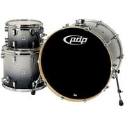 Pacific Drums CM3 Concept Maple Drum 3-Piece Shell Pack - Silver Black Fade