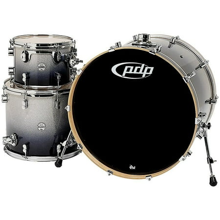 Pacific Drums CM3 Concept Maple Drum 3-Piece Shell Pack - Silver Black Fade
