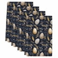 thumbnail image 2 of Vintage Easter Eggs Kitchen Towels Set of 4, Spring Botanical Leaves Black Absorbent Dish Towels for Kitchen, Microfiber Hand Towel, Quick Drying Tea Towel for Cleaning Decorative Dishcloths, 2 of 7