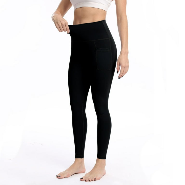 Women's Legging Brushed Sports Fine Ultra Thin Fitness Yoga Pants Yoga  Women's Waist With Pockets High Pants And Yoga Pants 