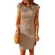 thumbnail image 1 of SAYOO Vestido de mujer de manga corta con cuello redondo y corte ajustado de verano SAYOO  Moda, 1 of 3