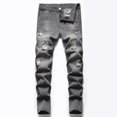 thumbnail image 2 of RUTAYY Toddler Boys Skinny Fit Ripped Distressed Fashion Kids Denim Jeans Trousers Soft Pants, 2 of 9