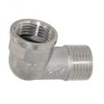 thumbnail image 1 of veasfak 4-6pack 1/2" Double End Right Angle Pipe Fitting Threaded Elbow Connector DN15 6 Pcs, 1 of 7