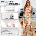 thumbnail image 4 of HELLHERO Ribbon Sleeveless Sundress, Side Pockets Summer Sleeveless Dress with Irregular Hem Asymmetric for Party, 4 of 8