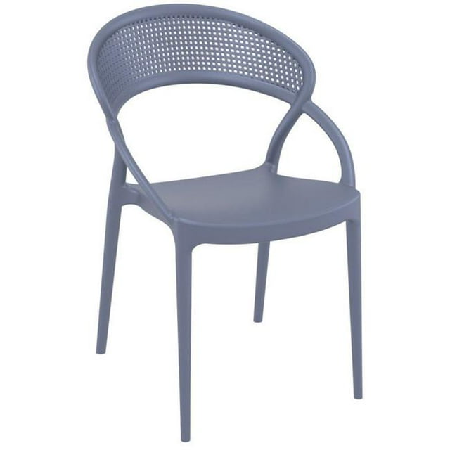 Siesta ISP088-DGR Sunset Dining Chair Dark Gray - set of 2