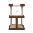thumbnail image 4 of Armarkat Cat Tree for Large Cats, 41" Real Wood Cat Tower with Scratching Posts & Plush Perches, Multi-Level Activity Center with Condo, Coffee Brown (Model B4120), 4 of 15