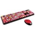 thumbnail image 1 of Juego de Teclado y mouse inalámbricos jinwen 2.4 GHz color rojo, 1 of 8