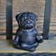 thumbnail image 3 of Estatua de Perro de Meditación, Estatua de Bulldog Francés de Yoga, Escultura de Pug de Resina Realista, Decoración del Hogar, Regalo para los Amantes de los Pug A, 3 of 5