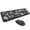 Black, variant on Mofii 666 Keyboard Mouse Combo Wireless 2.4G Mixed Color 110 Key Keyboard Mouse Set with Round Punk Keycaps for Girl Pink