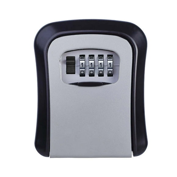 Fiudx Caja de Seguridad con Cerradura Keysafe, Caja de Seguridad con Combinación para Montar En La Pared, Gran Capacidad, Fácil Instalación, Almacenamiento para Varias Llaves, Ideal para Casa, Oficin