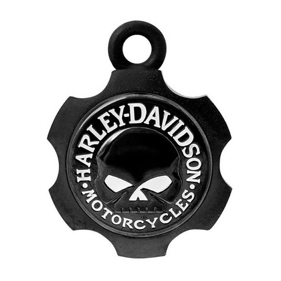 Harley-Davidson Axel Shape Willie G Skull Ride Bell - Black Finish HRB099, Harley Davidson