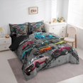 thumbnail image 3 of Feelyou Rcing Car Bedding Comforter Set 7 Pieces, Extreme Speed Sport Full Bedding Set, 3 of 8