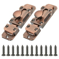 Uxcell Barrel Bolt Latch Vintage Slide Lock with Mounting Screws for Wooden Door Barn Fence Shed Window Red Bronze 3 Inch