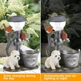 thumbnail image 4 of Adorable Solar - Powered Resin Dog Statue for Garden Decoration with Crawling Light Feature, 4 of 4