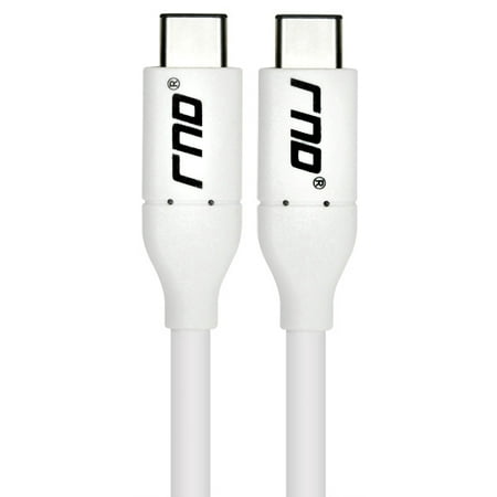 RND Type-C (USB-C 3.1) 3.3ft Cable (Charge 3A/Data Sync 10Gbps) compatible: Apple MacBook, Google (Pixel, Pixel XL), HTC, LG, OnePlus, Samsung Galaxy (S8, S8 Plus) and all Type C devices