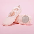 thumbnail image 5 of TFEOQRY Ballet Shoes for Girls Soft Sole Non Slip Elastic Straps Canvas Dance Slippers, 5 of 9