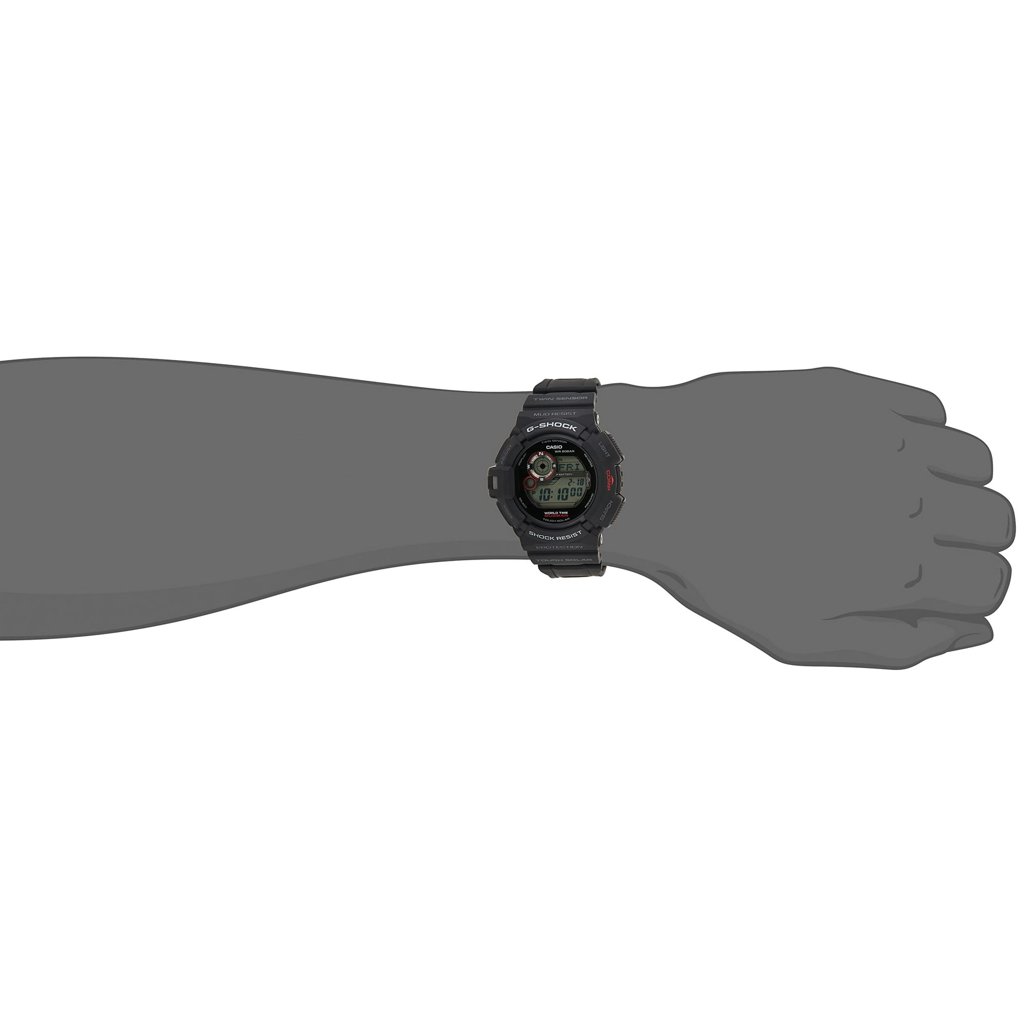 Casio G Shock Mudman Digital Dial Men s Watch G9300 1 Watch Casio Walmart