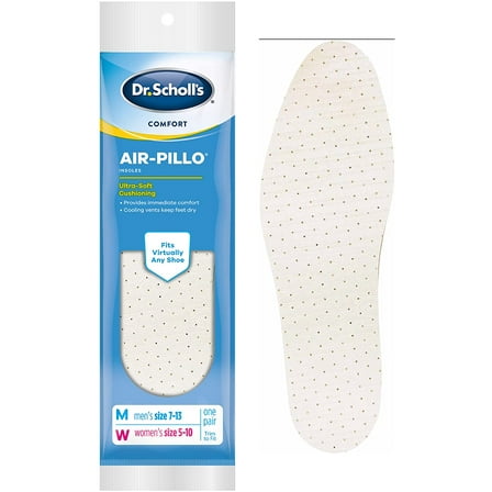 Dr. Scholl's Double Air Pillo Insole Ultra-Soft Cushioning, Unisex, 3-Pack