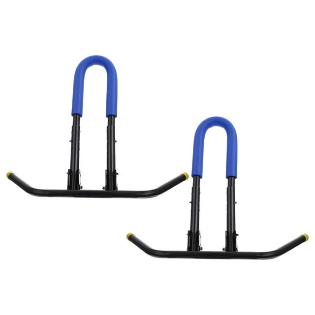 KAKOWELY Support de Stationnement pour Vélo 2 Pcs Support de Sol pour Vélo Intérieur Support de Sol pour Vélo pour Rangement de Garage Support de Stationnement pour Vélo pour Vélos de Montagne Vélos de Route Support de Vélo en Métal Robuste