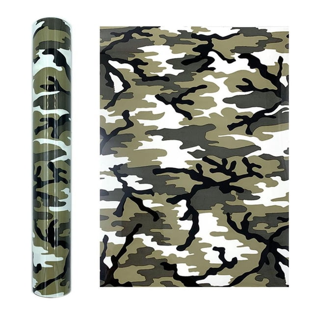 SDNall Camouflage Heat Transfer Film Heat Transfer Vinyl Clothing DIY Printing