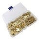 thumbnail image 5 of FOMIYES Colgadores En D De Hierro Dorado Para Estudio Oficina Con Tornillos Para Montaje, 5 of 8