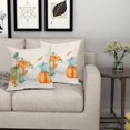 thumbnail image 6 of Fall Maple Leaves Pillow Covers 20X20 Inch Teal Orange White Green Pumpkins Decorative Couch Pillow Cases Set of 2 Autumn Thanksgiving Throw Pillows Farm Decor For Room Porch Patio Couch Outdoor, 6 of 6