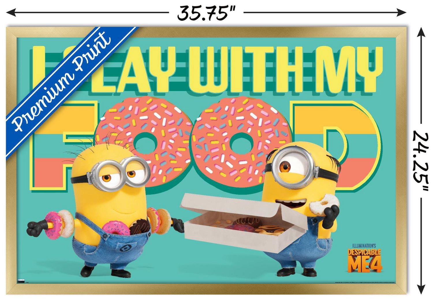 Illumination Despicable Me 4 - Donuts Wall Poster with Pushpins, 22.375" x 34"