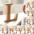 thumbnail image 4 of Decorative Free-Standing Alphabet Letters Freestanding A-Z Wood Wooden Letters Alphabet Hanging for Children Kids Bedroom Wedding Birthday Party Home Decor, 4 of 8