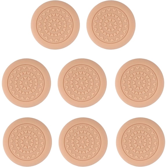 ACDANC 8Pcs Anti Slip Cutting Board Stabilizer Pads,Self-Adhesive Rubber Feet Waterproof Noise Reducing Non-Marking Grips for Chopping Blocks & Countertop Protection (Light Brown)