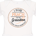thumbnail image 4 of Inktastic I Wear Peach for my Grandma - Uterine Cancer Awareness Boys or Girls Long Sleeve Baby Bodysuit, 4 of 5