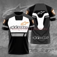 thumbnail image 2 of Camiseta De Verano De Manga Corta Para Hombre Alpinestars Astars Motogp Racing Nueva Moda Sublimación De Gran Tamaño, 2 of 4
