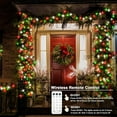 thumbnail image 6 of Red White Green Christmas String Lights Battery Operated, 100 LED Dual Color Changing Fairy Lights 33Ft with Remote Timer Twinkle Lights for Tree Wreath Decor, 6 of 17