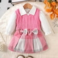 thumbnail image 2 of MEZZALL Girls Outfits Sets Toddler Casual School Vest Sweater Shirt Plaid Skirt 3-Piece Suit For Baby Winter Fall Clothes Soft Baby Dailywear, 2 of 8