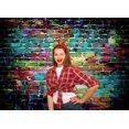 thumbnail image 3 of WOLADA 7x5FT Colorful Brick Wall Photography Backdrop Graffiti Backdrop Party Decoration Photo Background Studio Prop, 3 of 5