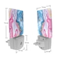 thumbnail image 7 of HemaKayy 2 Pack Plug-in LED Night Light with Light Sensor, Warm White, Dusk to Dawn Sensor Flat Nightlight for Bathroom, Hallway, Bedroom, Living Room - Unique Marble Texture, 7 of 7