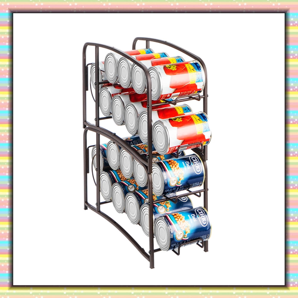 Magic Can Rack 2 Pack Can Storage Rack Stackable Can Storage Dispenser for Kitchen ...