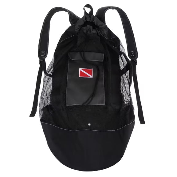 ANXPTIME Diving Bag 80L Large Capacity Mesh Backpack Holds Fins Snorkel Drawstring Bag with Shoulder Strap Diving Bag