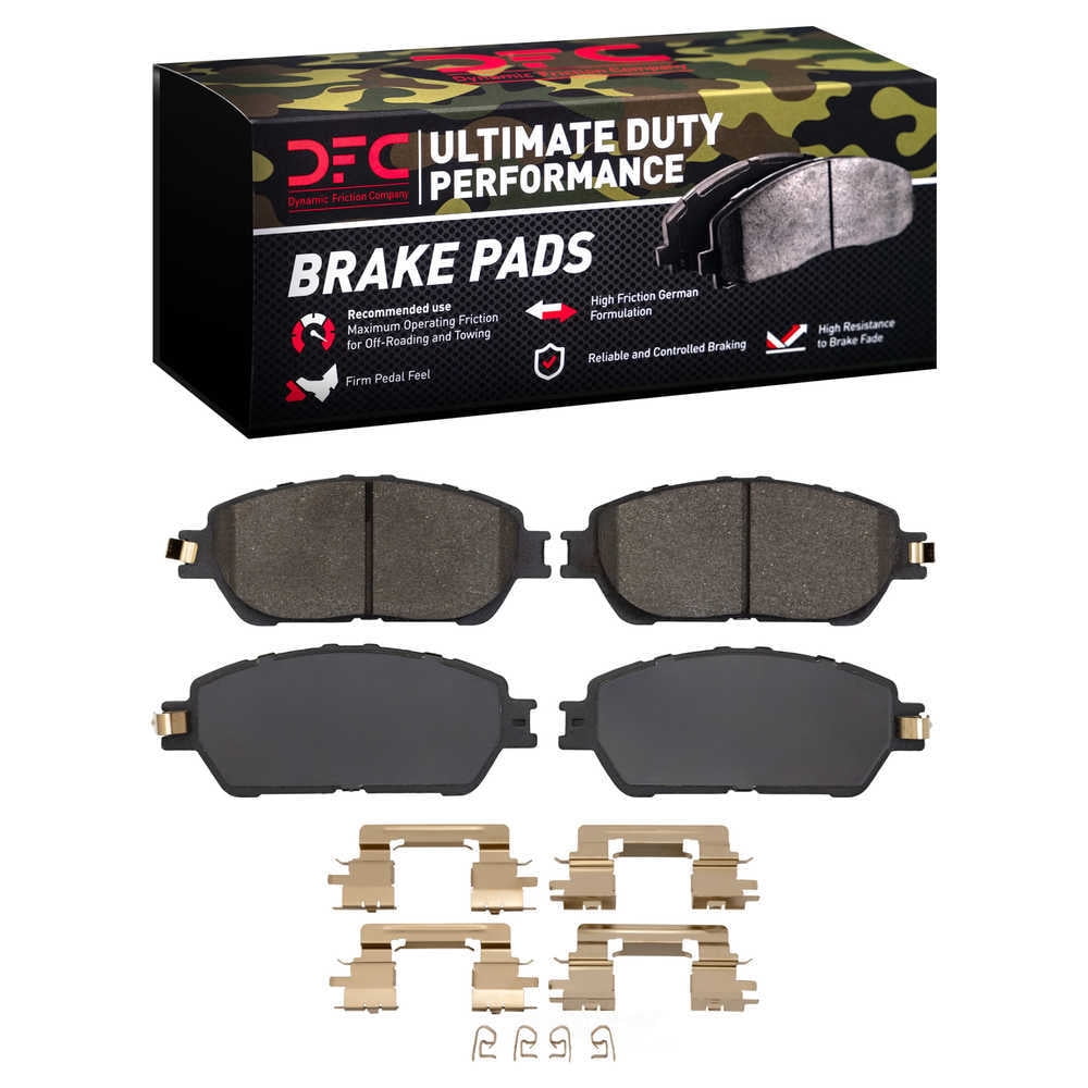 Dynamic Friction Company 1400-0906-11 DFC Ultimate Duty Performance Brake Pads and Hardware Kit