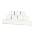 thumbnail image 1 of funtasica 8Pcs PBT 6.25U Space Keycaps Light-transmitting for Mechanical Keyboard - White,, 1 of 4